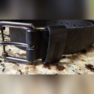 Kenneth Cole Reaction Black Leather Belt